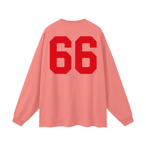 66 Away Mono Oversized Long Sleeve Tee
